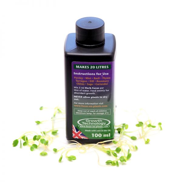 Mikrogroent goedning Herb Focus blandingsforhold FRISKE SPIRER