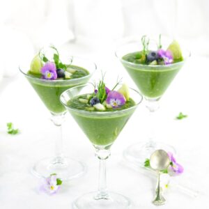 Smoothie med spinat og Ærteskud