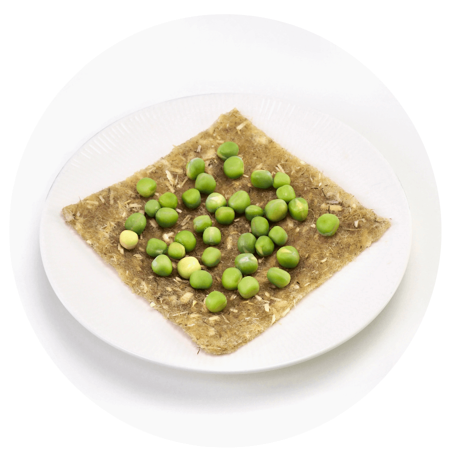 Ærteskud på hampmåtte trin 3