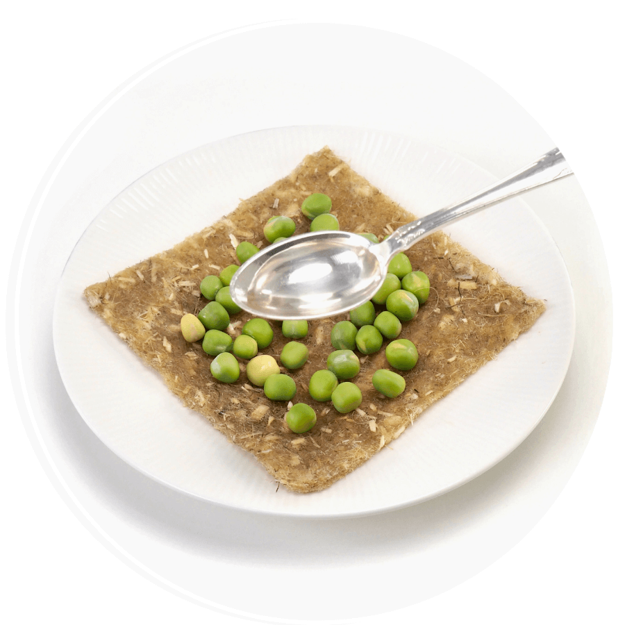 Ærteskud på hampmåtte trin 5