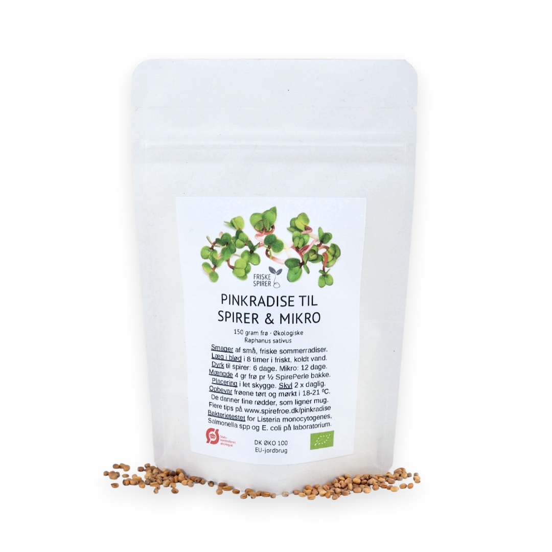 Pink radise mikrogrønt frø økologiske 150 gram