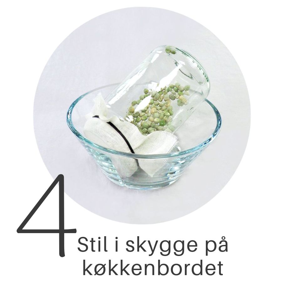Trin 4 DIY spireglas til ærtespirer