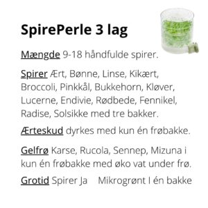 SpirePerle 3 bakker frøliste 2026
