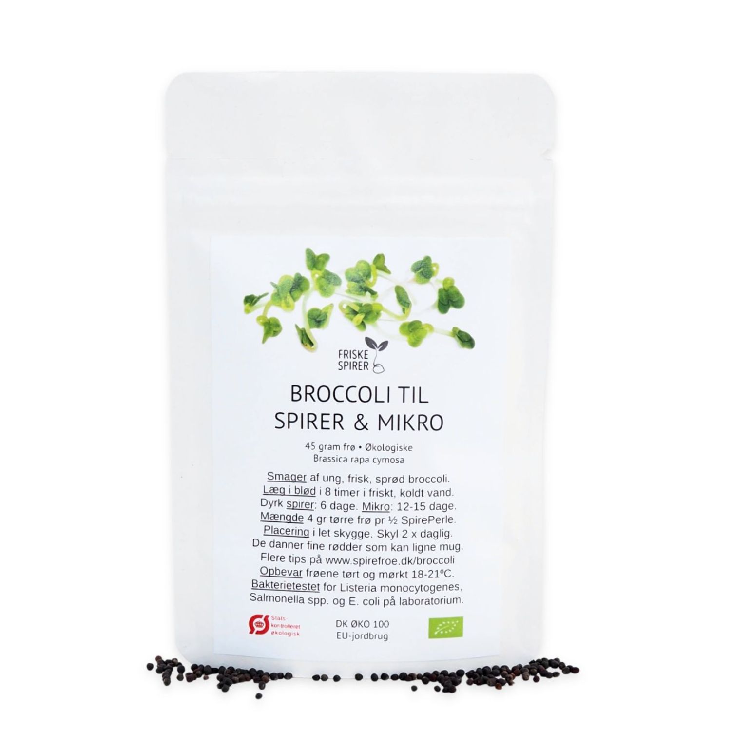 Økologiske Broccoli Rapa Rapini mikrogrønt frø Friske Spirer