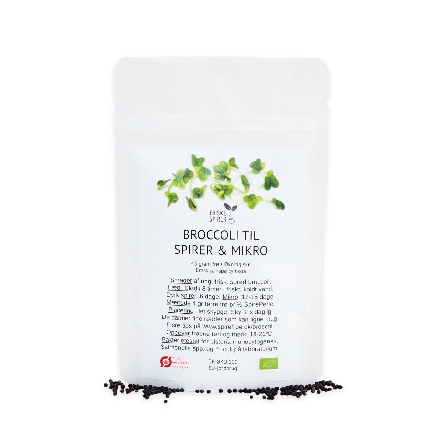 Økologiske Broccoli Rapini mikrogrønt frø Friske Spirer