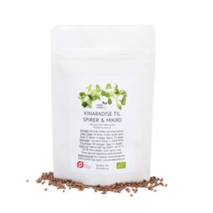 Økologiske Kinaradise spirer frø 150g Friske Spirer